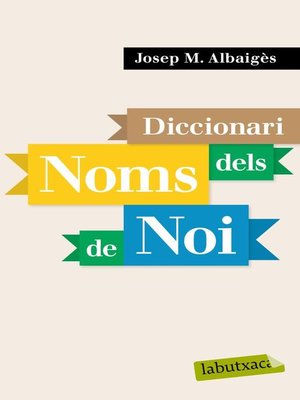 cover image of Diccionari dels noms de noi